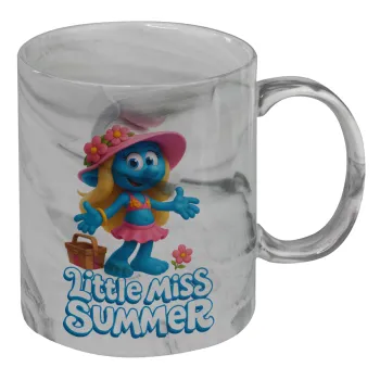 The Smurfs, Κούπα κεραμική, marble style (μάρμαρο), 330ml