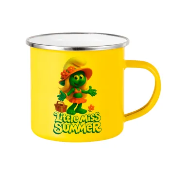 The Smurfs, Κούπα Μεταλλική εμαγιέ Κίτρινη 360ml