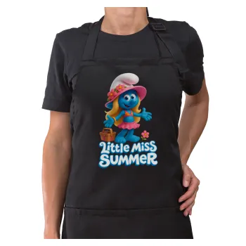 The Smurfs, Ποδιά μακριά Σεφ ολόσωμη με τσέπες Μαύρη (ΕΝΗΛΙΚΩΝ)