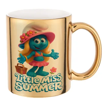The Smurfs, Κούπα κεραμική, χρυσή καθρέπτης, 330ml