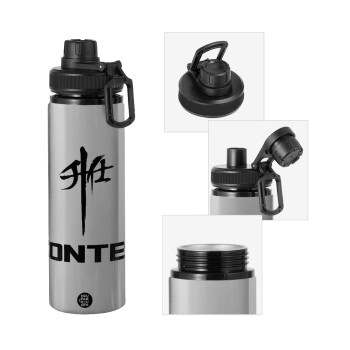 ZONTES, Μεταλλικό παγούρι νερού με καπάκι ασφαλείας, αλουμινίου 850ml