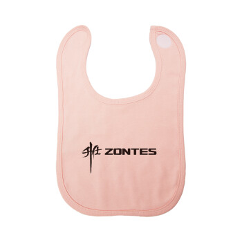 ZONTES, Σαλιάρα με Σκρατς ΡΟΖ 100% Organic Cotton (0-18 months)