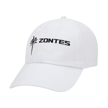 ZONTES, Καπέλο Ενηλίκων Baseball Λευκό 5-φύλλο (POLYESTER, ΕΝΗΛΙΚΩΝ, UNISEX, ONE SIZE)