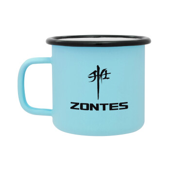 ZONTES, Κούπα Μεταλλική εμαγιέ ΜΑΤ σιέλ 360ml