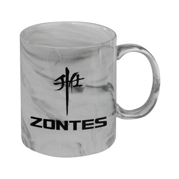 ZONTES, Mug ceramic marble style, 330ml