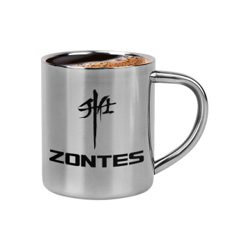 ZONTES, Κουπάκι μεταλλικό διπλού τοιχώματος για espresso (220ml)