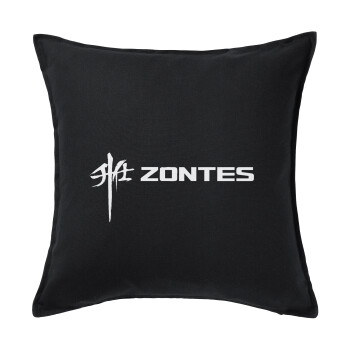 ZONTES, Μαξιλάρι καναπέ Μαύρο 100% βαμβάκι, περιέχεται το γέμισμα (50x50cm)