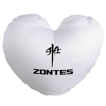 ZONTES, Μαξιλάρι καναπέ καρδιά 40x40cm περιέχεται το  γέμισμα