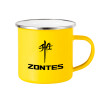 Yellow Enamel Metallic Cup 360ml