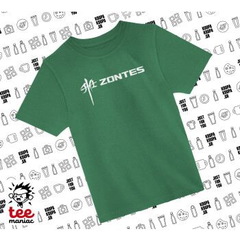 ZONTES, Άνετο παιδικό T-Shirt ΠΡΑΣΙΝΟ από 100% βαμβάκι, για κάθε μέρα. Vegan & OEKO-TEX πιστοποιημένο.