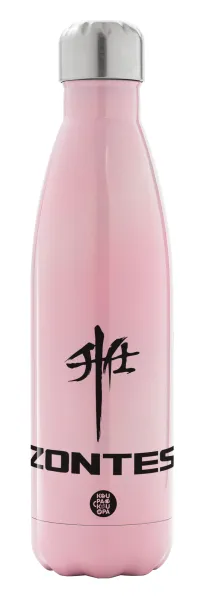 ZONTES — Metal mug thermos Pink Iridiscent (Stainless steel), double wall, 500ml