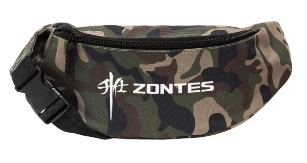 ZONTES — Unisex waist bag (banana) in Jungle camouflage color with 2 pockets