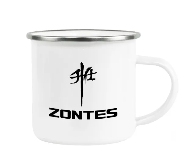 ZONTES — Κούπα Μεταλλική εμαγιέ λευκη 360ml
