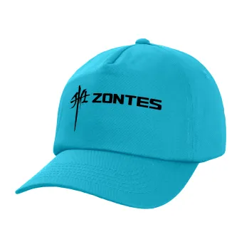 ZONTES, Adult Baseball Cap, 100% Cotton, Blue (COTTON, ADULT, UNISEX, ONE SIZE)