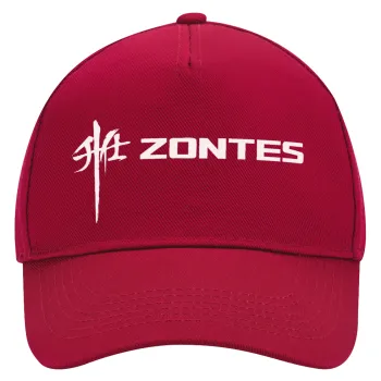 ZONTES, Adult Ultimate Hat RED, (100% COTTON DRILL, ADULT, UNISEX, ONE SIZE)
