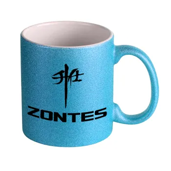 ZONTES, Κούπα Σιέλ Glitter που γυαλίζει, κεραμική, 330ml