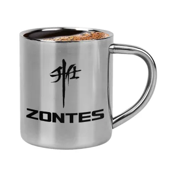 ZONTES, Double-wall metal cup for espresso (220ml)