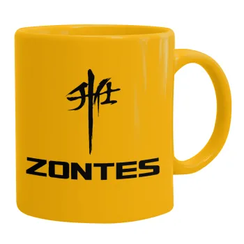 ZONTES, Κούπα, κεραμική κίτρινη, 330ml