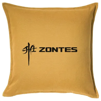 ZONTES, Sofa cushion YELLOW 50x50cm includes filling