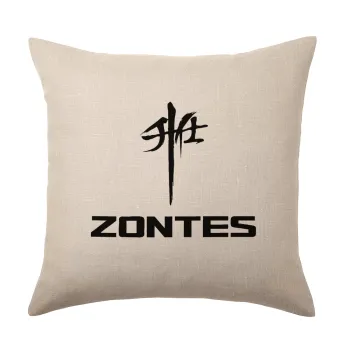 ZONTES, Μαξιλάρι καναπέ ΛΙΝΟ 40x40cm περιέχεται το  γέμισμα