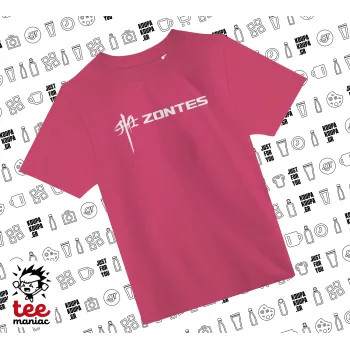 ZONTES, ΡΟΖ παιδικό T-Shirt από 100% βαμβάκι, για κάθε μέρα. Vegan & OEKO-TEX πιστοποιημένο.