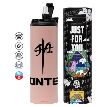 ZONTES, Tumbler stainless steel PINK 600ml