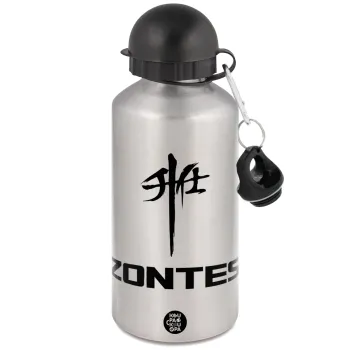 ZONTES, Metallic water jug, Silver, aluminum 500ml