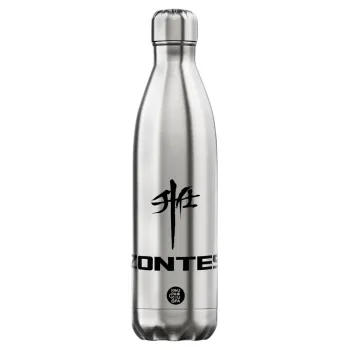 ZONTES, Μεταλλικό παγούρι θερμός Inox (Stainless steel), διπλού τοιχώματος, 750ml
