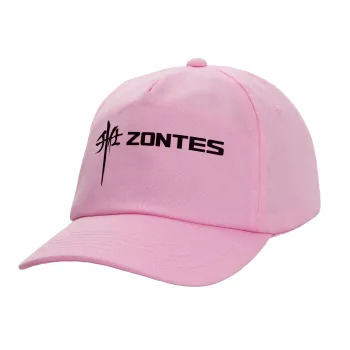 ZONTES, Adult Baseball Cap, 100% Cotton, PINK (COTTON, ADULT, UNISEX, ONE SIZE)