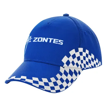 ZONTES, Καπέλο Ενηλίκων Ultimate ΜΠΛΕ RACING, (100% ΒΑΜΒΑΚΕΡΟ DRILL, ΕΝΗΛΙΚΩΝ, UNISEX, ONE SIZE)