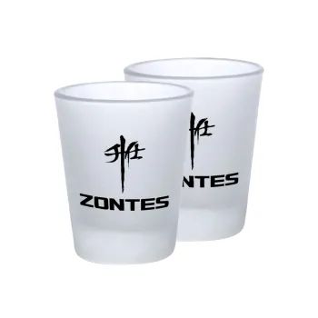 ZONTES, Σφηνοπότηρα γυάλινα 45ml του πάγου (2 τεμάχια)