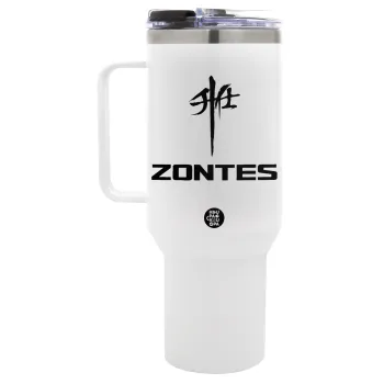 ZONTES, Mega Tumbler με καπάκι, διπλού τοιχώματος (θερμό) 1,2L