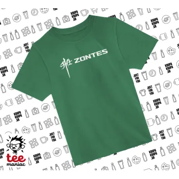 ZONTES, Άνετο παιδικό T-Shirt ΠΡΑΣΙΝΟ από 100% βαμβάκι, για κάθε μέρα. Vegan & OEKO-TEX πιστοποιημένο.