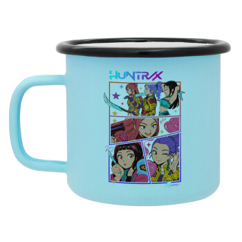 Huntrix Kpop Girls, Κούπα Μεταλλική εμαγιέ ΜΑΤ σιέλ 360ml