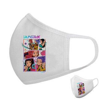 Huntrix Kpop Girls, Μάσκα υφασμάτινη υψηλής άνεσης παιδική (Δώρο πλαστική θήκη)