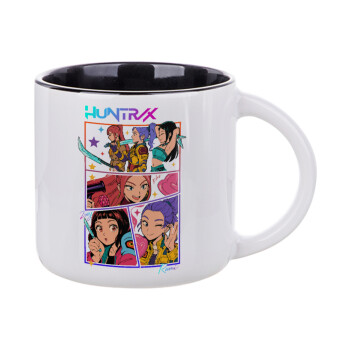 Huntrix Kpop Girls, Κούπα κεραμική 400ml Λευκή/Μαύρη