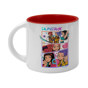 Huntrix Kpop Girls, Κούπα κεραμική 400ml Λευκή/Κόκκινη