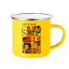 Yellow Enamel Metallic Cup 360ml