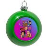 Green Christmas tree ornament bauble 8cm