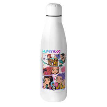 Huntrix Kpop Girls, Μεταλλικό παγούρι θερμός (Stainless steel), 500ml