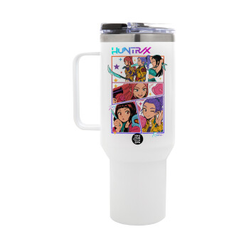Huntrix Kpop Girls, Mega Tumbler με καπάκι, διπλού τοιχώματος (θερμό) 1,2L