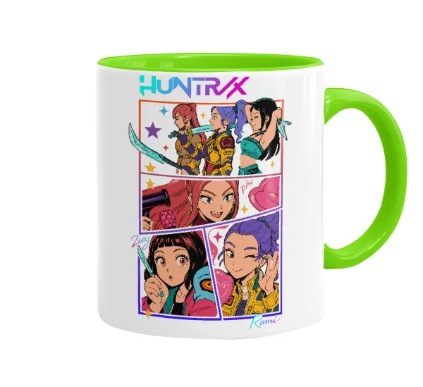 Huntrix Kpop Girls — Κούπα χρωματιστή βεραμάν, κεραμική, 330ml