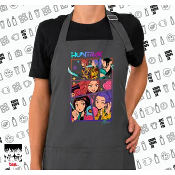 Huntrix Kpop Girls, Ποδιά μακριά Σεφ ολόσωμη με τσέπες GREY (ΕΝΗΛΙΚΩΝ)