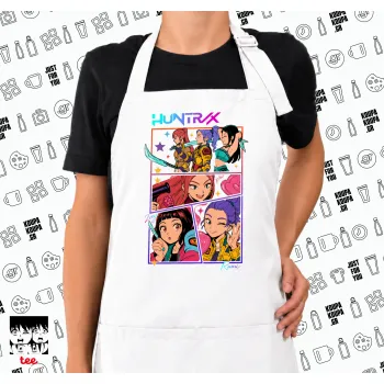 Huntrix Kpop Girls, Ποδιά μακριά Σεφ ολόσωμη με τσέπες white (ΕΝΗΛΙΚΩΝ)