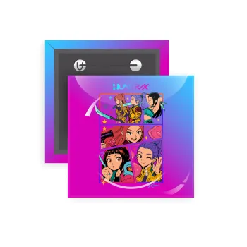 Huntrix Kpop Girls, Κονκάρδα παραμάνα τετράγωνη 5x5cm