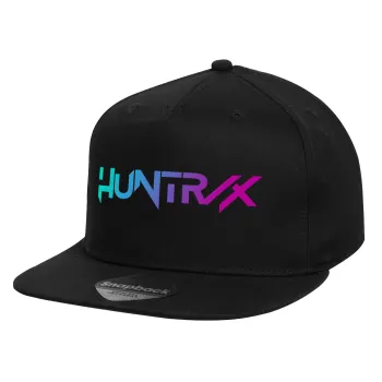 Huntrix Kpop Girls, Καπέλο παιδικό Flat Snapback, Μαύρο (100% ΒΑΜΒΑΚΕΡΟ, ΠΑΙΔΙΚΟ, UNISEX, ONE SIZE)