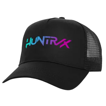 Huntrix Kpop Girls, Structured Trucker Adult Hat, with Mesh, Black (100% COTTON, ADULT, UNISEX, ONE SIZE)