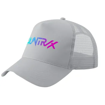Huntrix Kpop Girls, Καπέλο Ενηλίκων Structured Trucker, με Δίχτυ, ΓΚΡΙ (100% ΒΑΜΒΑΚΕΡΟ, ΕΝΗΛΙΚΩΝ, UNISEX, ONE SIZE)