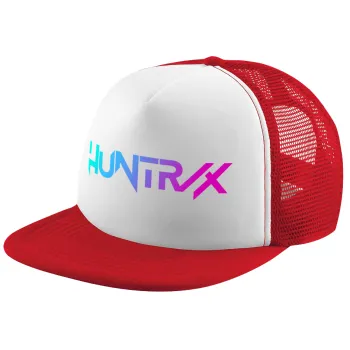 Huntrix Kpop Girls, Καπέλο παιδικό Soft Trucker με Δίχτυ ΚΟΚΚΙΝΟ/ΛΕΥΚΟ (POLYESTER, ΠΑΙΔΙΚΟ, ONE SIZE)