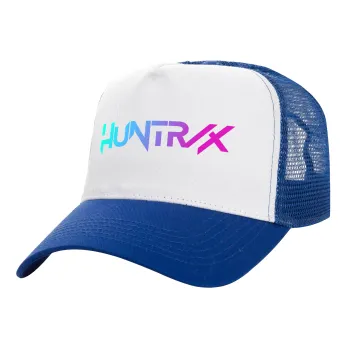 Huntrix Kpop Girls, Καπέλο Ενηλίκων Structured Trucker, με Δίχτυ, ΛΕΥΚΟ/ΜΠΛΕ (100% ΒΑΜΒΑΚΕΡΟ, ΕΝΗΛΙΚΩΝ, UNISEX, ONE SIZE)